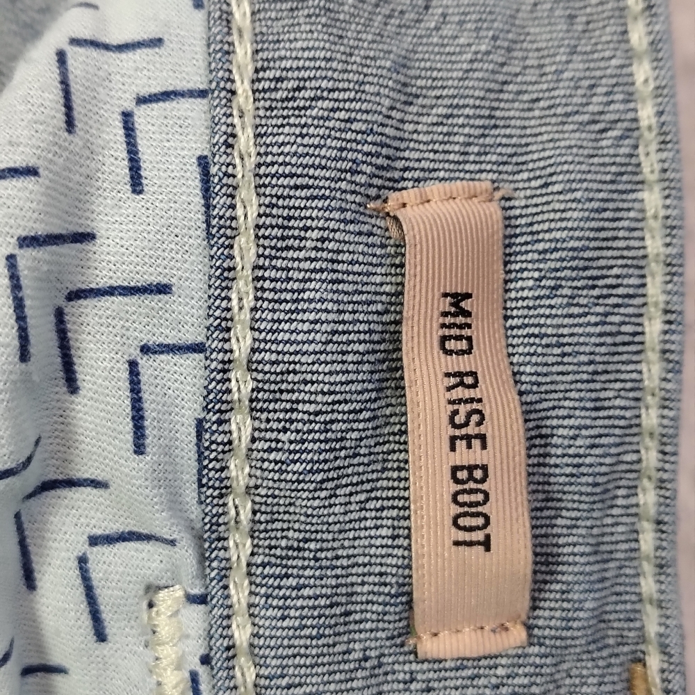 Ariat Jeans Womens Size 29R Festival Blue Mid Stretch Entwined Bootcut 10025286 - Picture 13 of 15